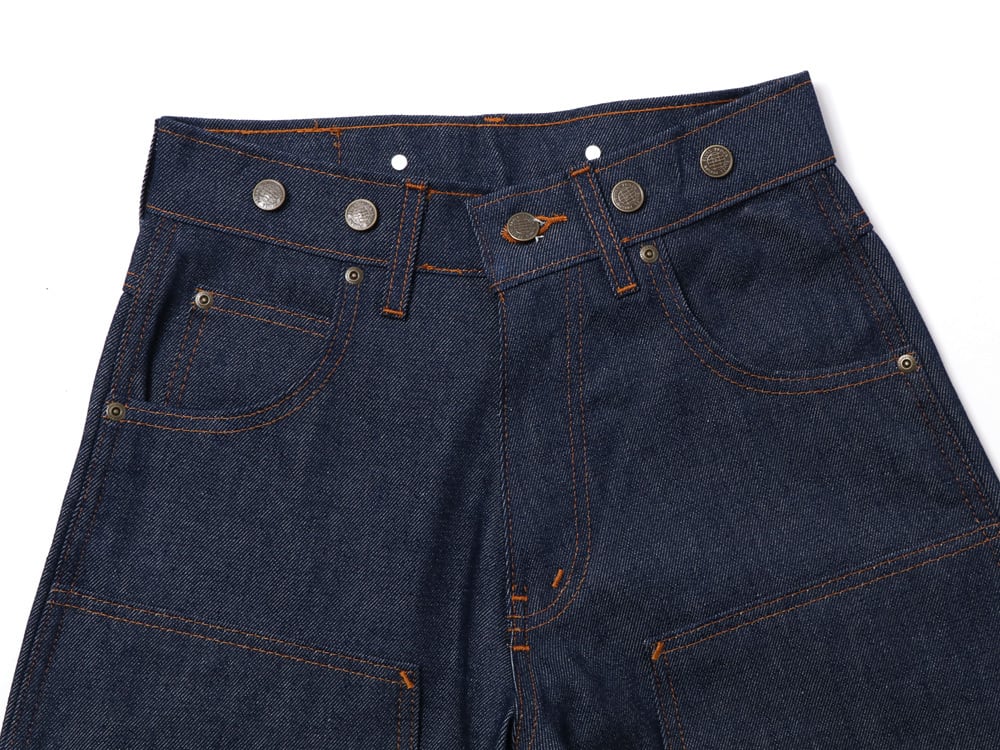 PRISON BLUES プリズンブルース #121 ダブルニーワークジーンズ with PRISON BLUES プリズンブルース #121 ダブルニーワークジーンズ with