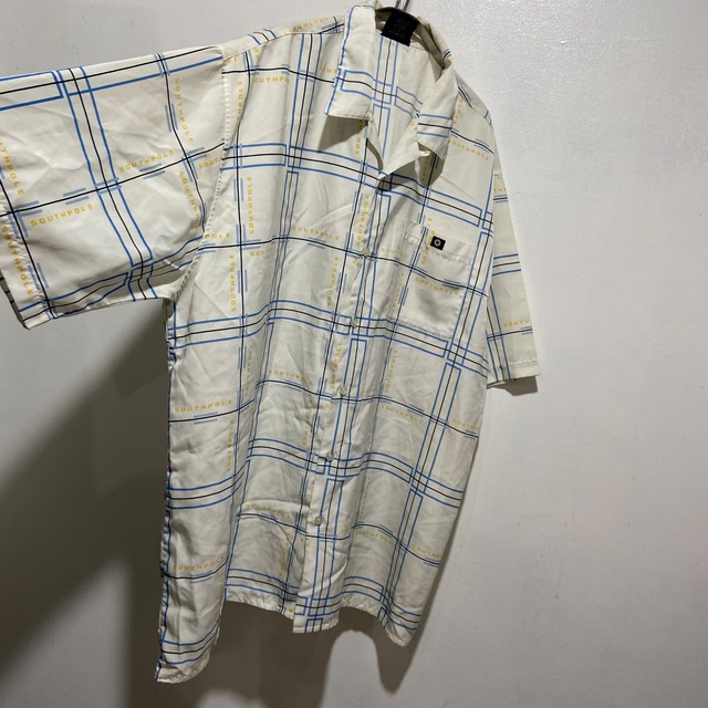 『送料無料』SOUTHPOLE サウスポール　総柄半袖シャツ　オープンカラー　ポリシャツ