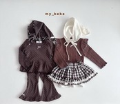 韓国子供服 / Mybebe / カットフリルブーツカット *XS~XL*
