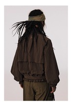 CONP Knitting Patchwork Raglan Jacket