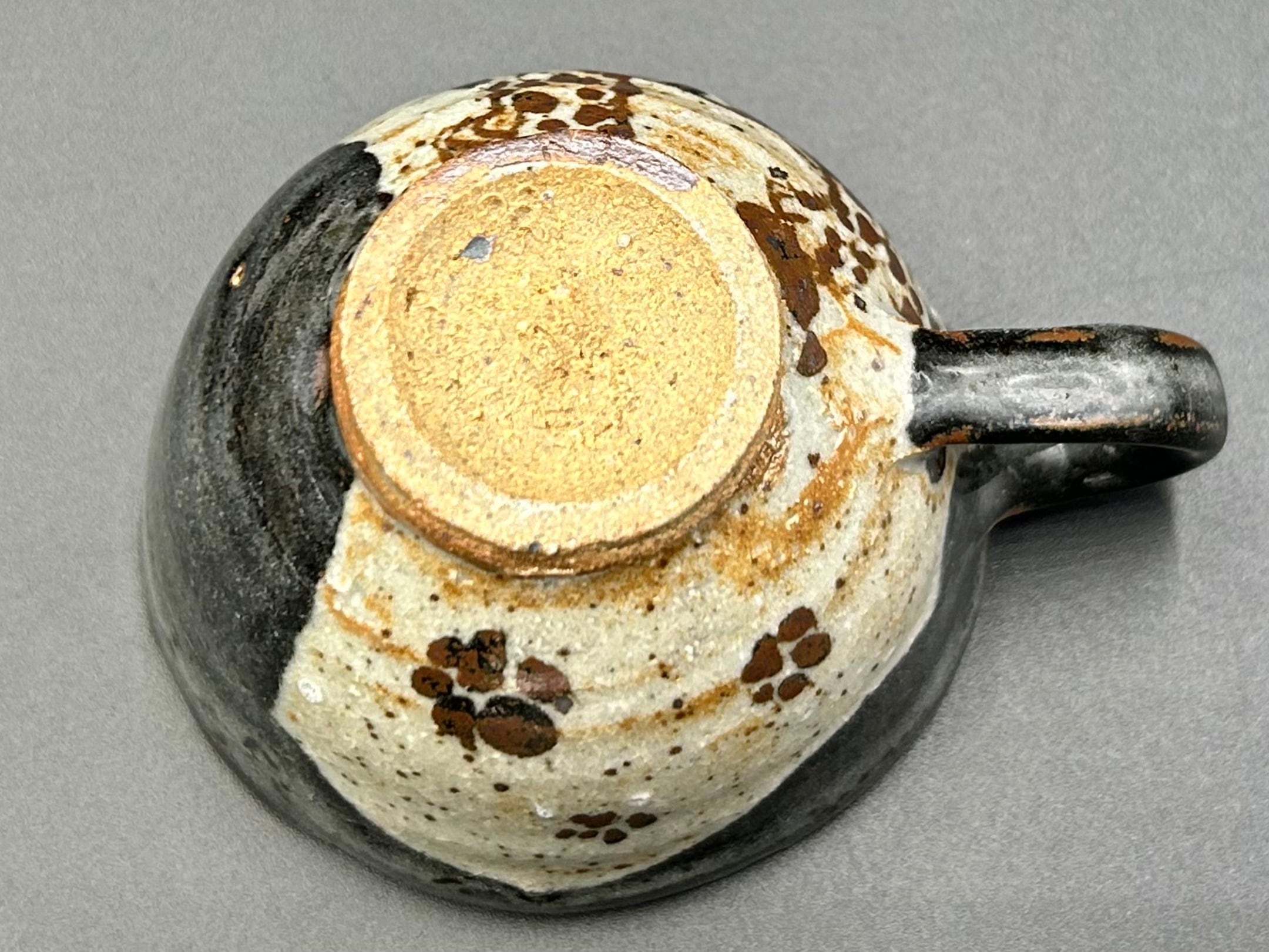 黒唐津エスプレッソカップ＆ソーサー／Kuro-karatsu espresso cup and