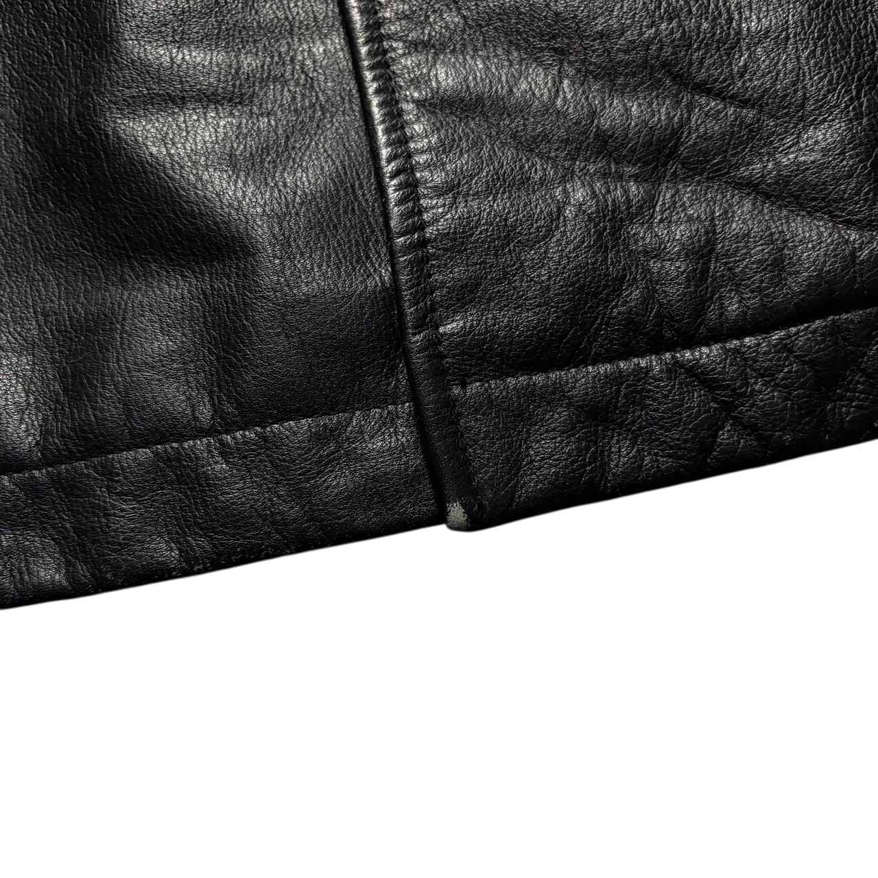 vintage 1990’s “OLD GAP” black leather P-coat