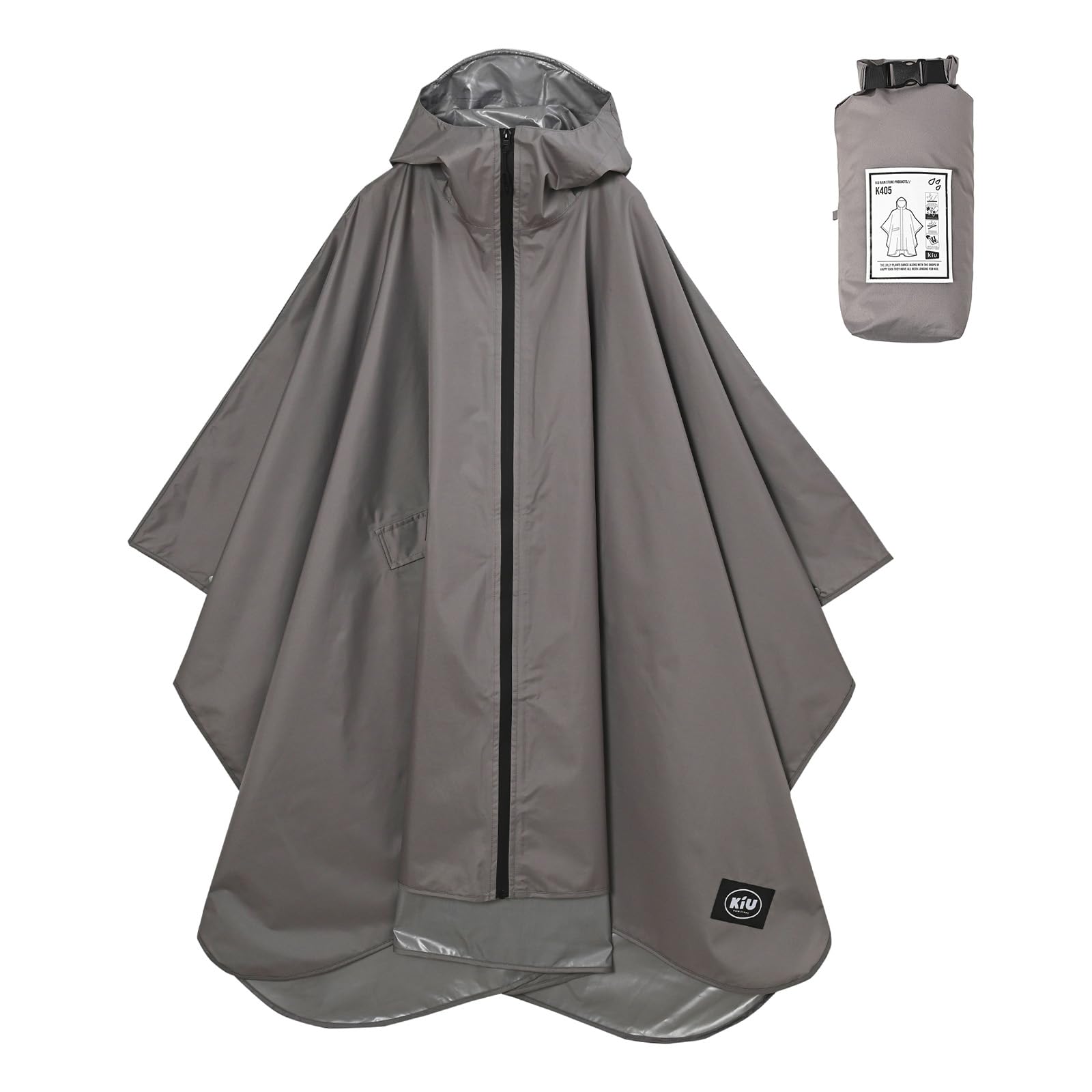 KiU【2024】キウ ニュースタンダード レインポンチョ RAIN PONCHO 豪雨