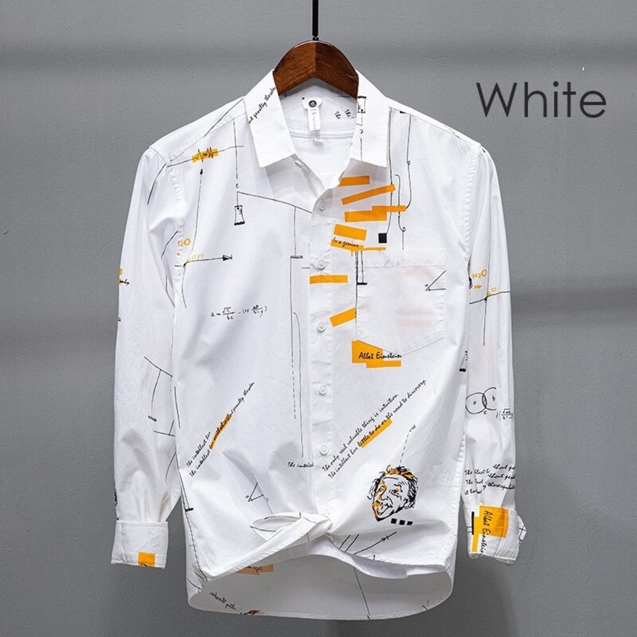 Long Sleeve Graphic Cotton Shirt / グラフィック コットン シャツ
