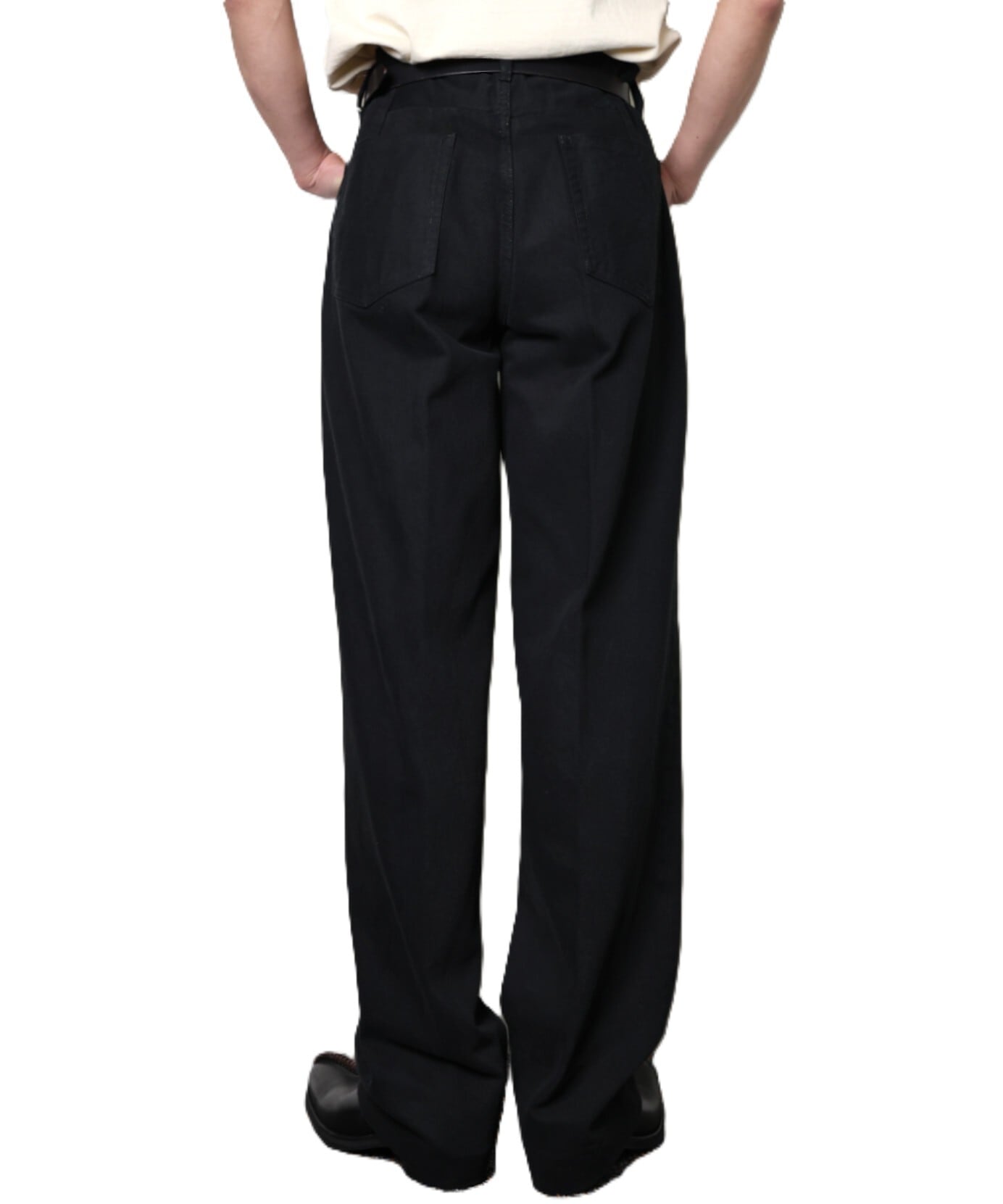 TANAKA / ST-2 THE JEAN TROUSERS (OVERDYE BLACK) | AfterSchool