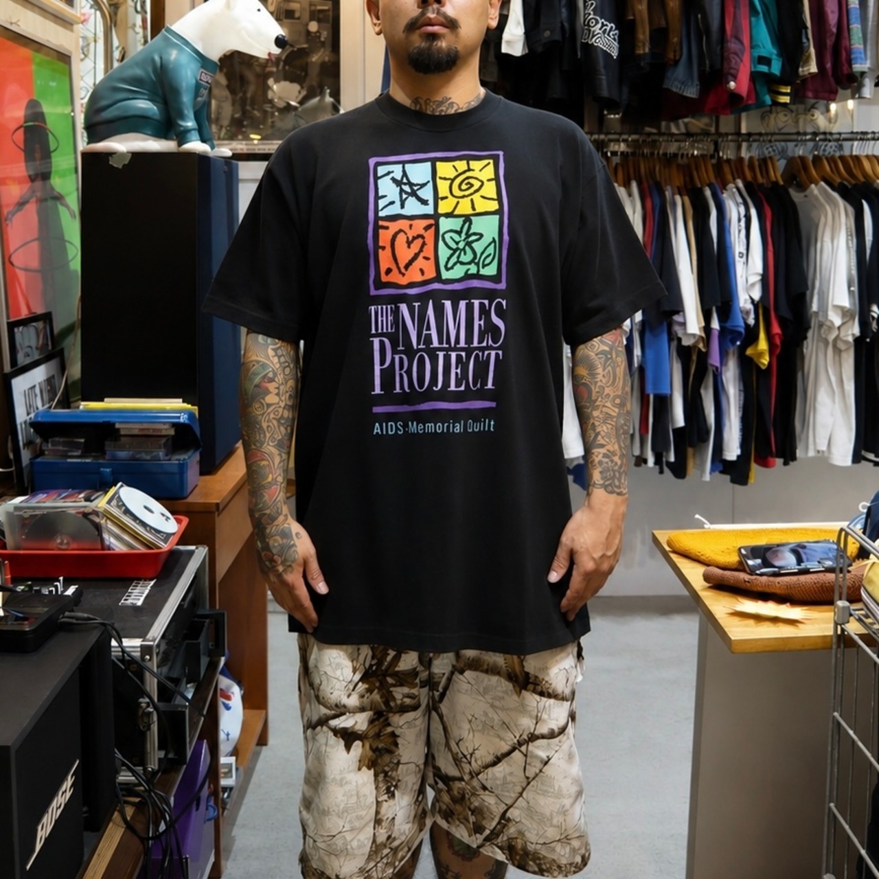90 AIDS Memorial Quilt Tシャツ