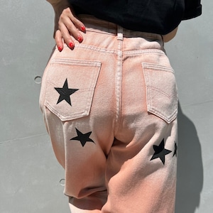 ★ print blurred denim_LN01269