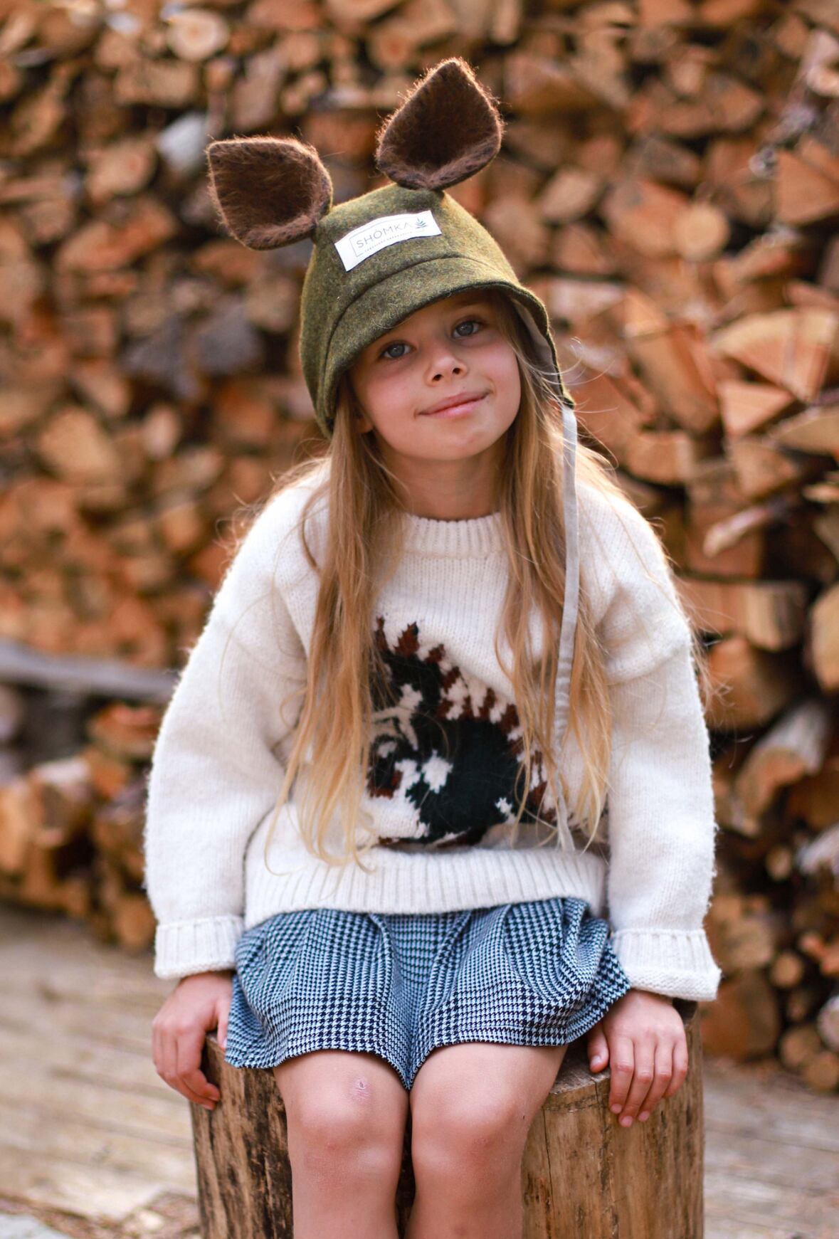 即納】SHOMKA wool bonnet squirrel♡ | Moon port