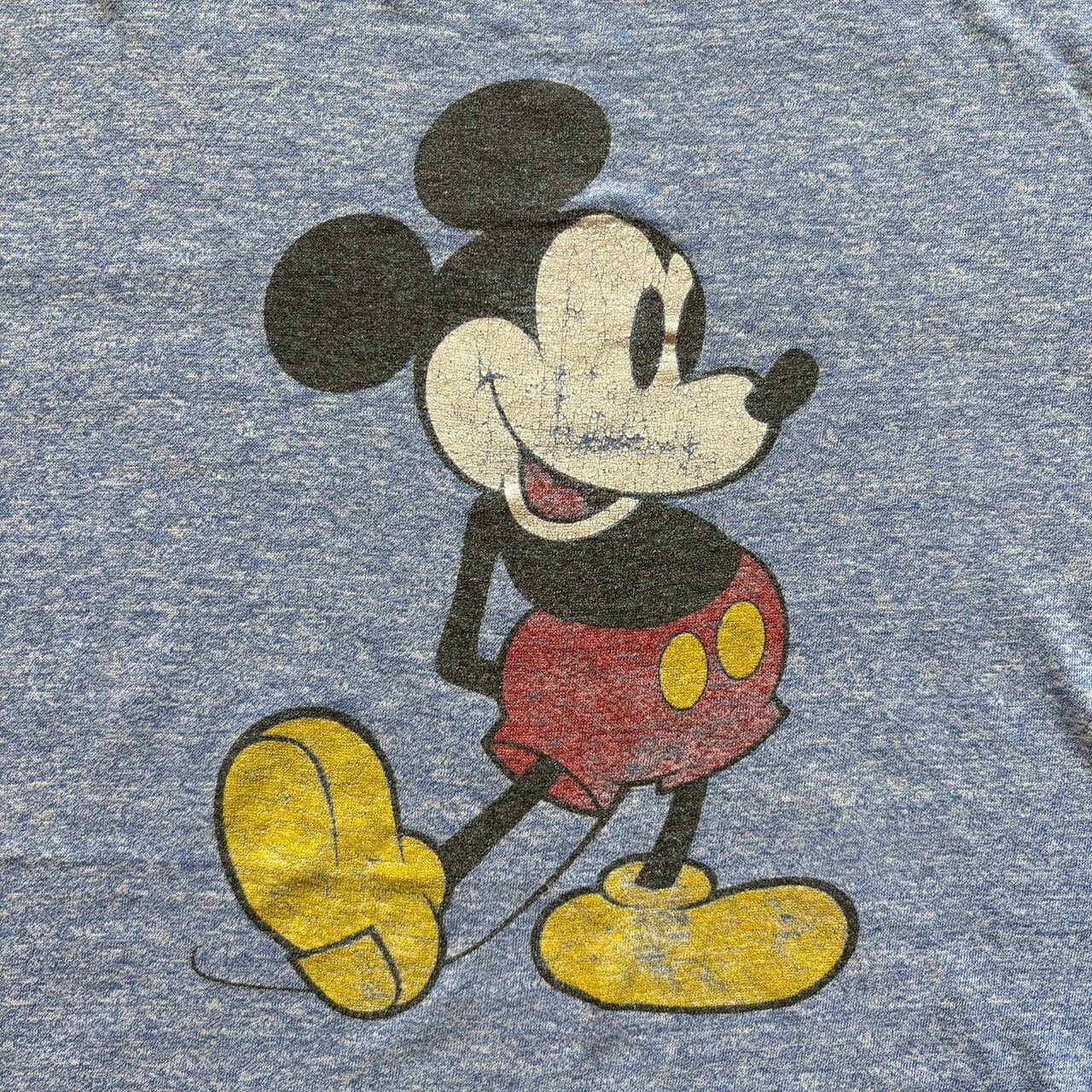 80's USA製 Disney ミッキー リンガーT Tシャツ ディズニー 80年代