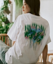 ウォーターフラワー TEE-WHITE/Water Flower T-Shirt_White