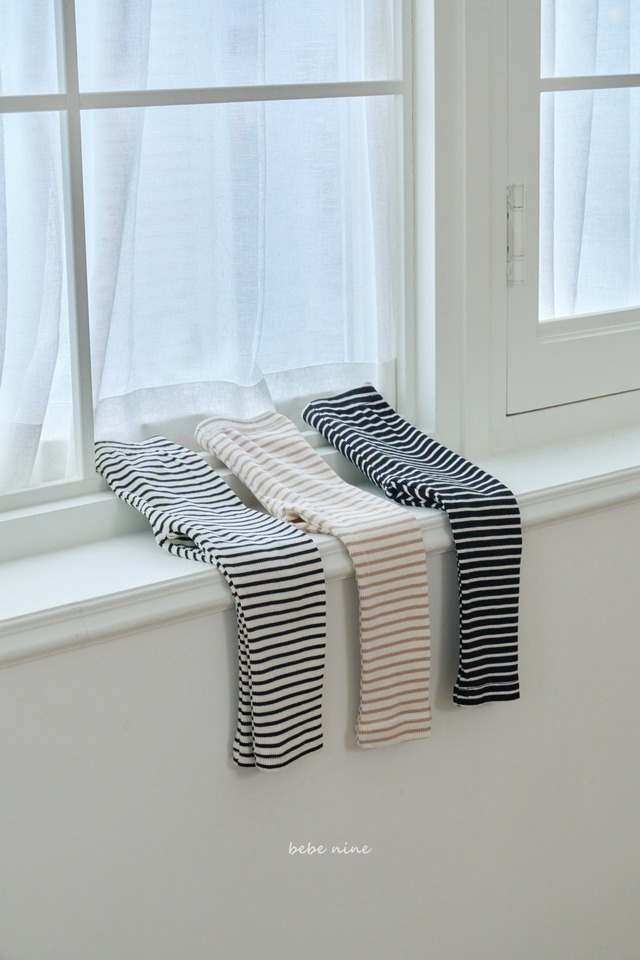 [bebenine] stripes leggings