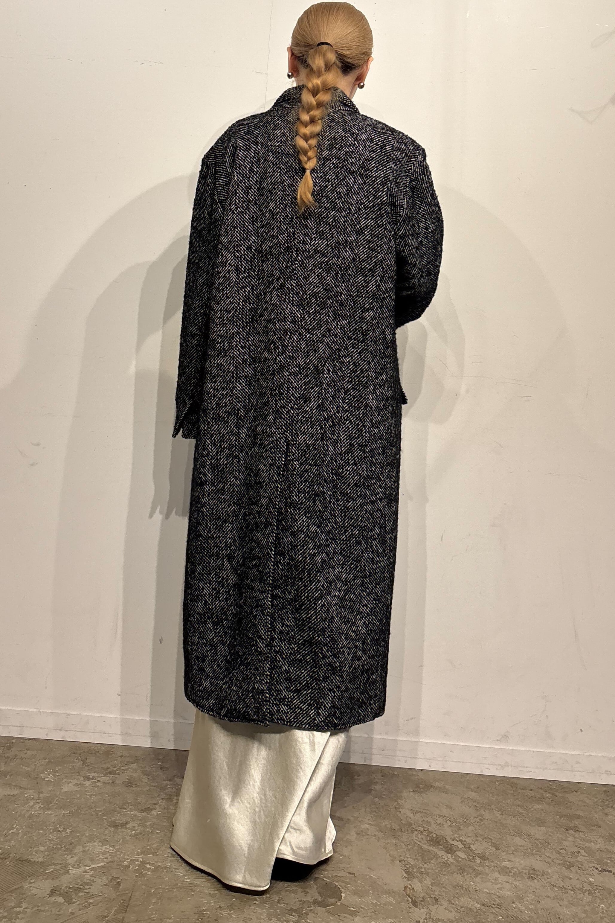 2025年秋冬】ピークドラペルウールコート Peaked lapel wool coat | ANNIK