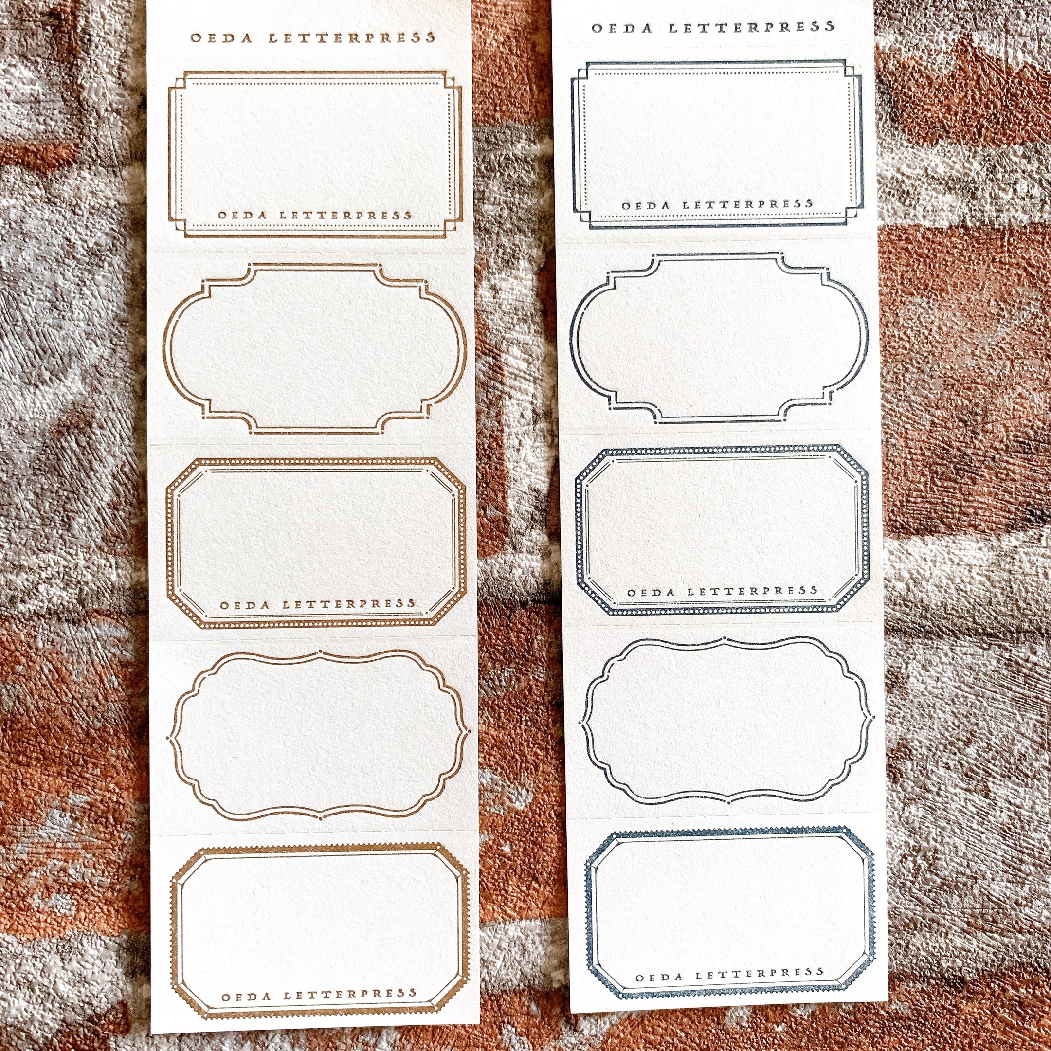 5frame label book 活版印刷 ラベルブック 大枝活版室 | penpen bungu