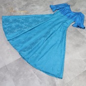 フラダンス 衣装 ワンピース ドレス ブルー系 マーメイドライン エムエムジェイ 日本製 MermaidLine MMJ バラ柄 ロケラニ柄 半袖 光沢 高級感 華やか 鮮やか かわいい おしゃれ 上品 さわやか ダンス衣装 ハワイアンダンス レディース フラ ダンス レッスン 練習 フラワンピース ロケラニ柄ワンピース バラ柄ドレス ブルーワンピース サックスブルー系 水色系 青系 マーメイドドレス マキシ丈 ロング丈 半袖フラ衣装 フレアスカート 光沢生地 上品デザイン きれいめ フォーマル