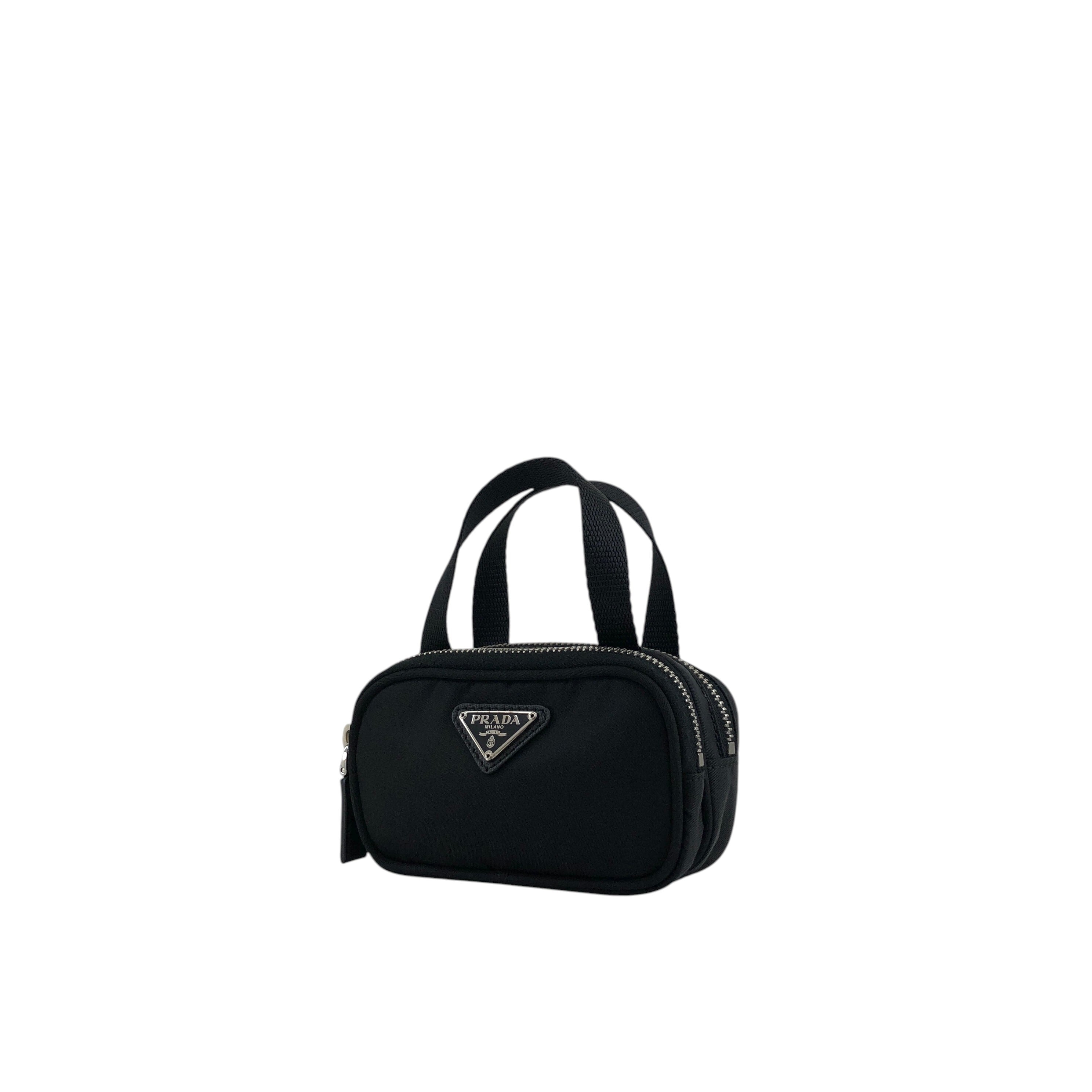 PRADA プラダ ハンドバッグ ブラック トライアングルロゴ ナイロン