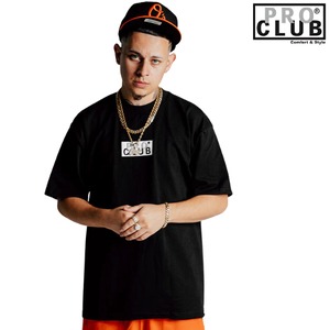 PRO CLUB / プロクラブ「Heavy Weight Wide Box Logo T-shirts Black」