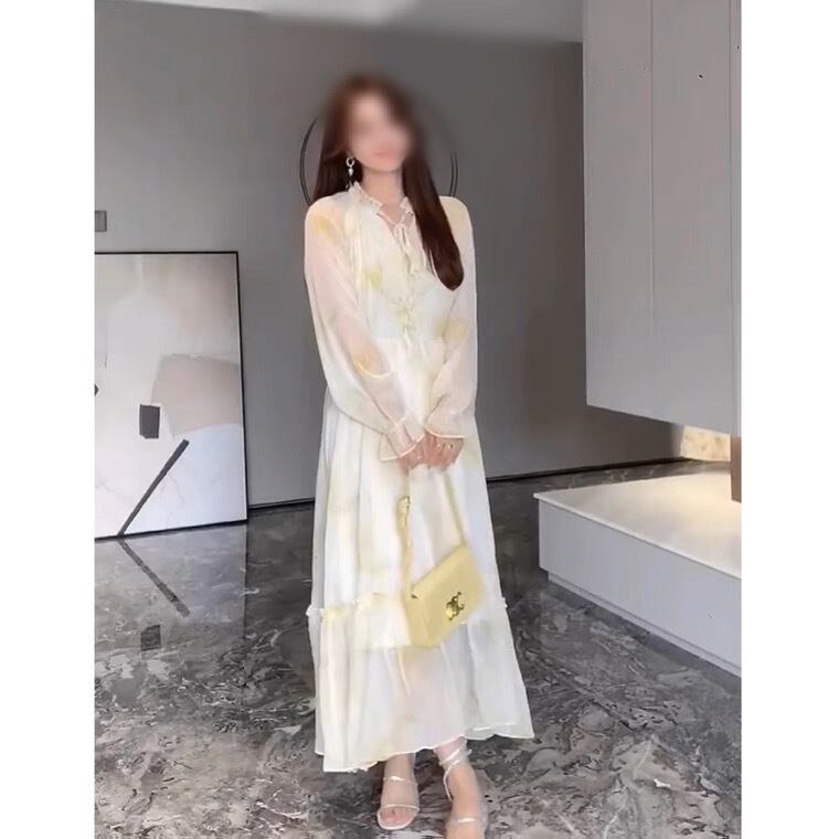 フレンチティーブレイクシフォンドレス33262