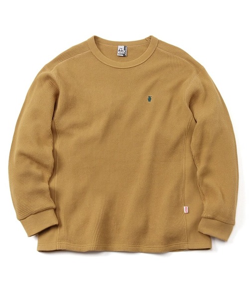 CHUMS (チャムス) Waffle Crew Neck (ワッフルクルーネック) ブラウン CH01-2069 サーマル 長袖
