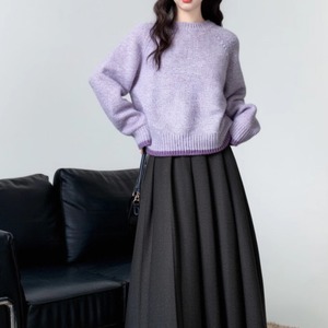 縁リブニットトップス ・9453