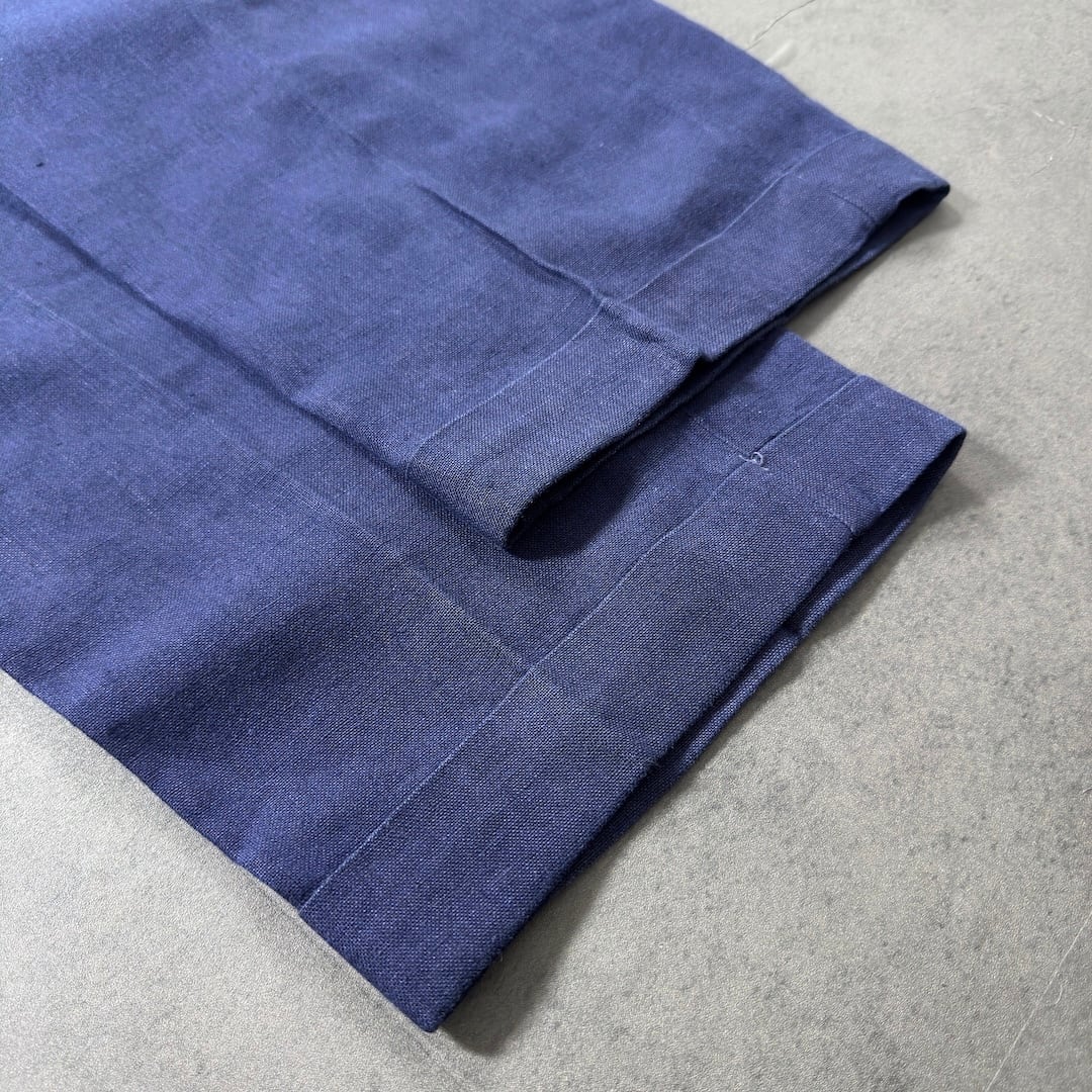 Polo by Ralph Lauren LINEN trousers NAVY W36L30 古着 | soro used