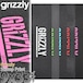 グリズリー スケボー デッキテープ 9x33インチ Grizzly Griptape Stamp Print │White│Green│Blue│Red│Pink│スタンププリント │ホワイト│グリーン│ブルー│レッド│ピンク│スケートボード スケボー ブランド ザラザラ 滑り止め 9×33inch スタンプ/ホワイト