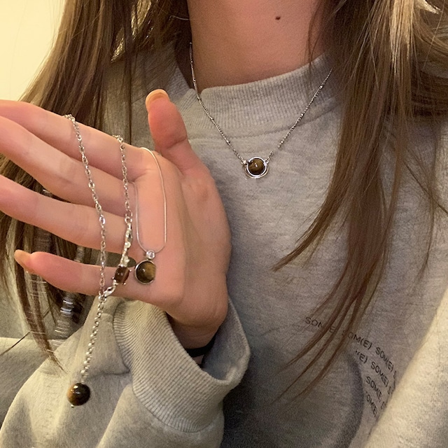 Somedayif虎目石のネックレス 4s