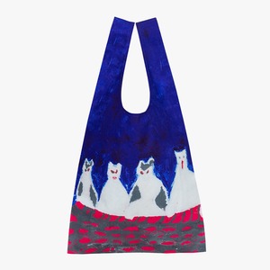 マルシェバッグ 「4匹の猫」小笹逸男