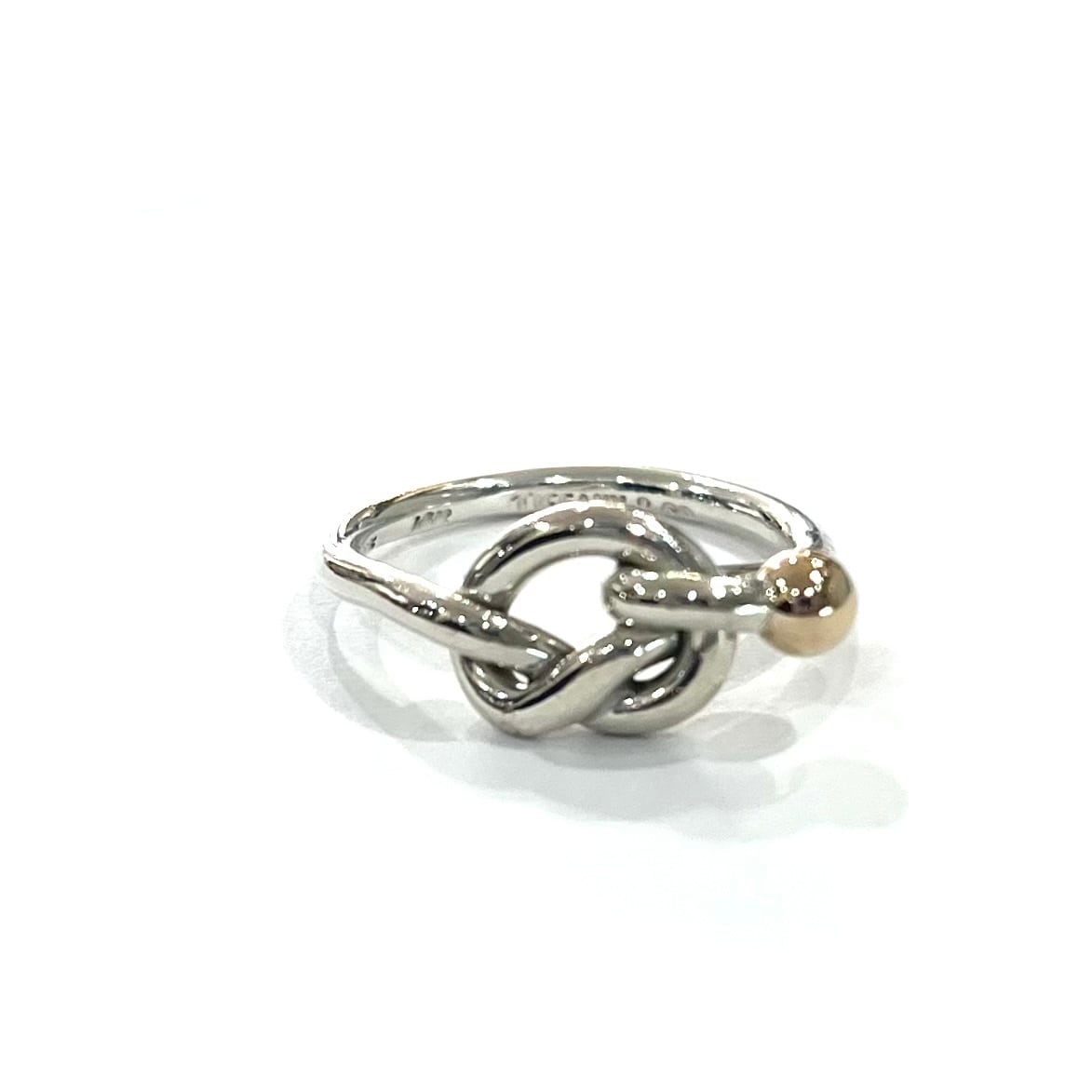 TIFFANY&CO】【14-15号 】2337 ティファニー結コンビツイストノット TIFFANY&CO】【14-15号 】2337 ティファニー結コンビツイストノット