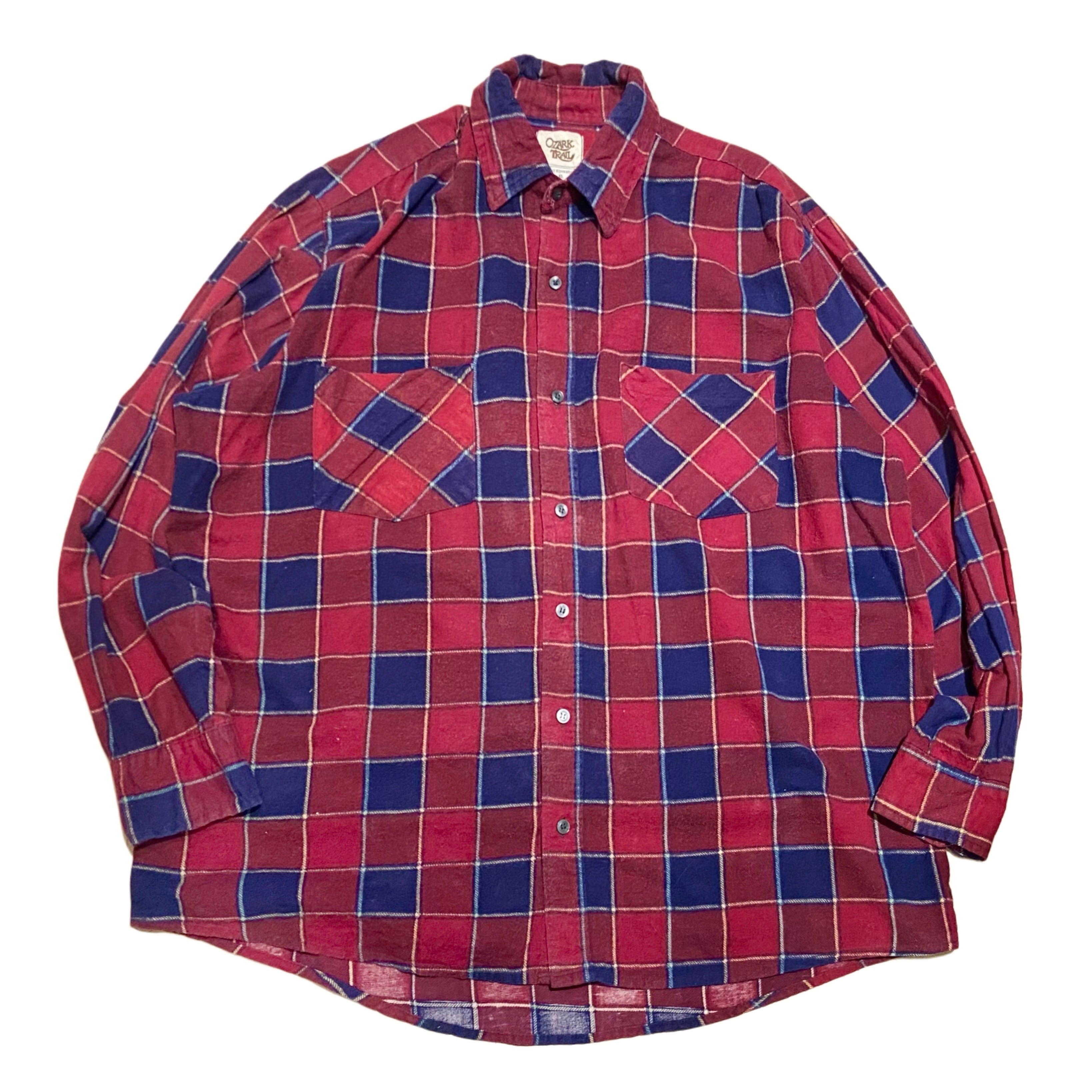 50s GRANTS WTG ブラックシャンブレーシャツ【L】黒シャン ボロ