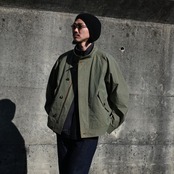 山内(ヤマウチ)超高密度シールドコットンクロス・セミダブルジップジャケット