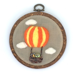 【CISEAUX】インテリアフレーム「飛ぶ日　気球」