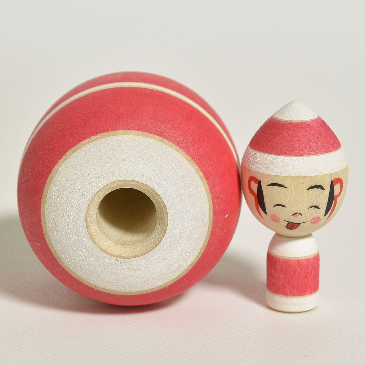 メ*8様 こけし クリスマスえじこちゃんこけし 約1.5寸 約4.5cm 鈴木明 工人（作並系