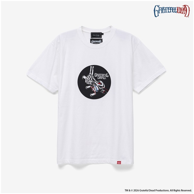 【BASSMANIA × GRATEFUL DEAD】  HAND SKULL T Shirt ［WHITE］