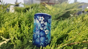 木製キャンドルホルダー　青（ティモシェンコ作）