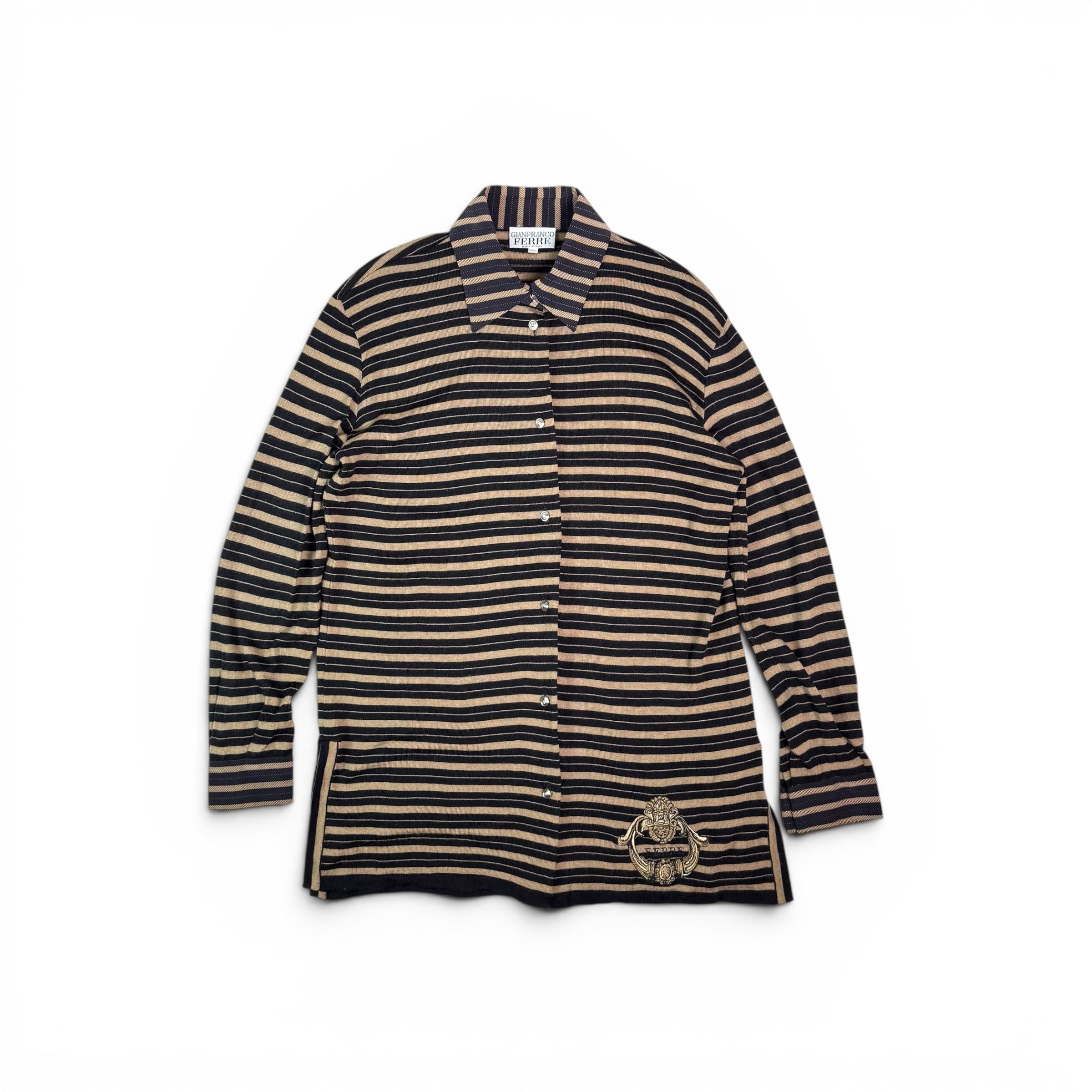 【希少】Joe Casely-Hayford ケーブルプリント トップス Joe Casely Hayford cable knit print L/S T shirt | seed