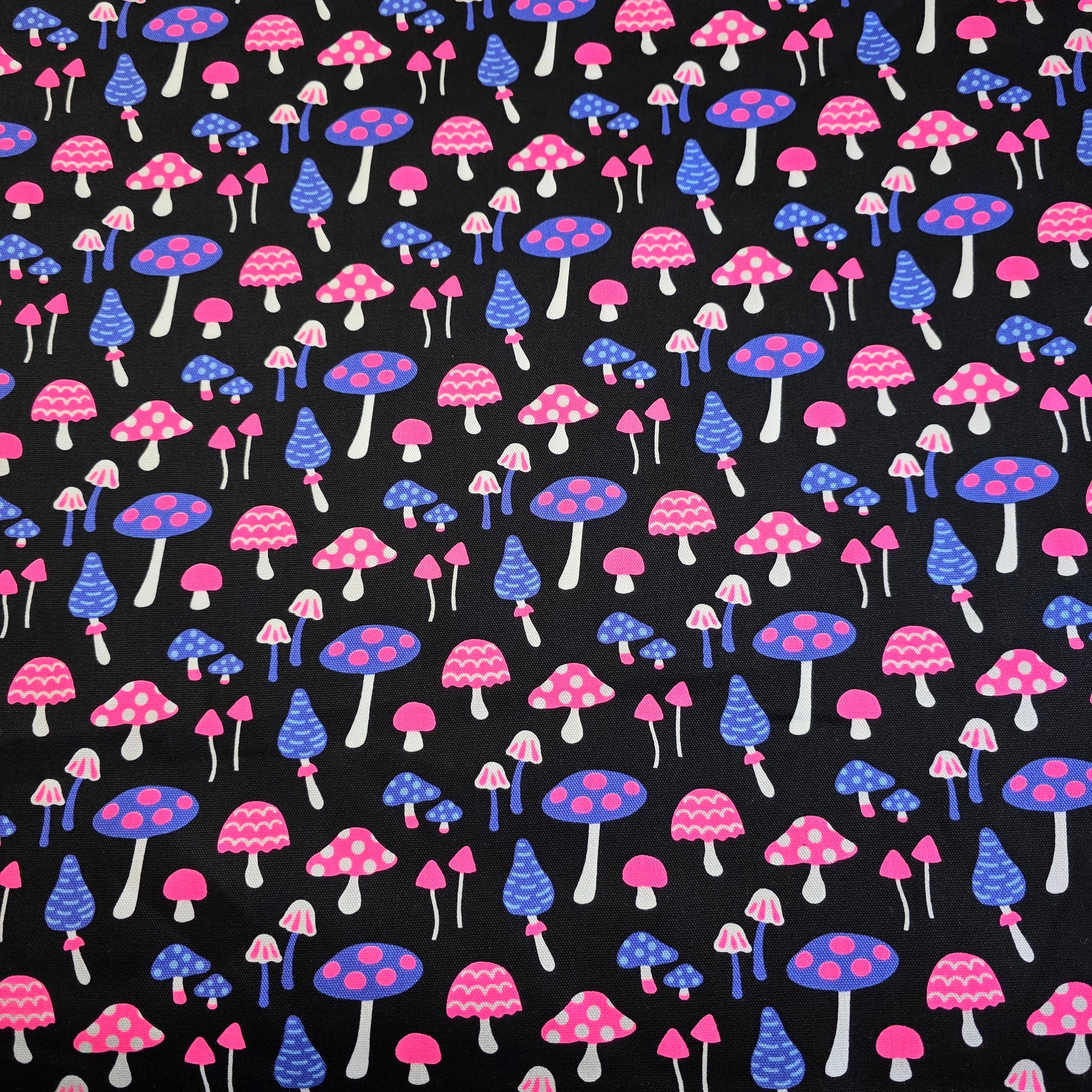 Mushlumie きのこ柄 キノコ柄 オックス | junequilt