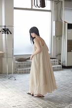 DU250530 linen pleats camisole one piece【残り僅か】