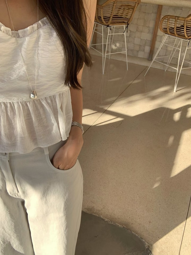 (LITER) maybe bustier blouse