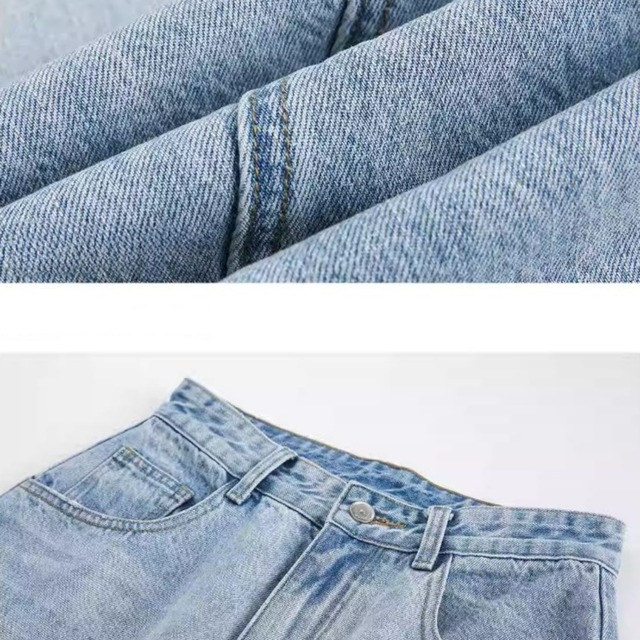 パネルデザインダメージカーブデニムパンツ 2col   R01870