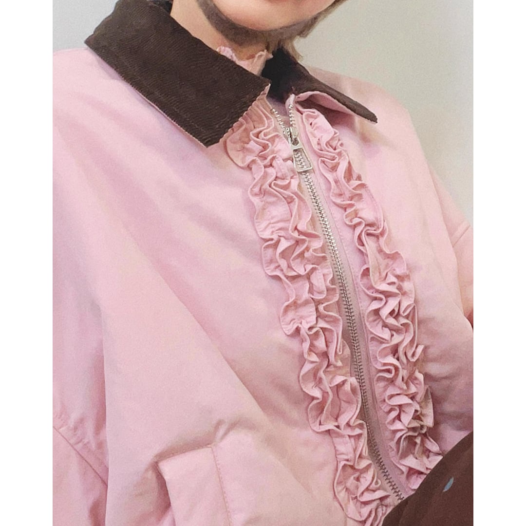 Pink Winter Flare Jacket