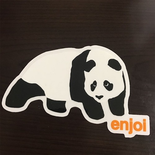 【ST-101】Enjoi Skateboard エンジョイ スケートボード ステッカー Panda orange
