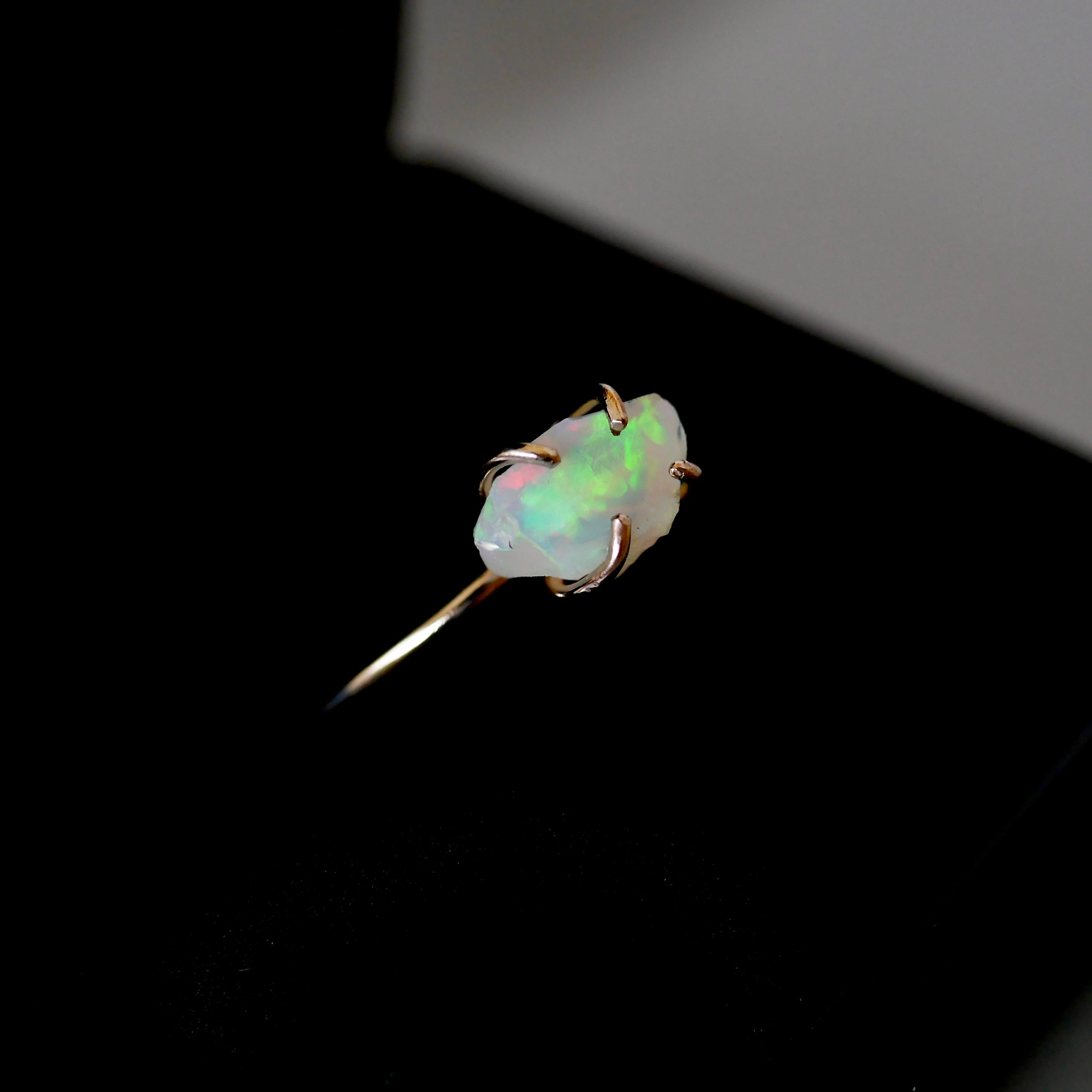 オパール 原石 オープンリング 14kgf | La nature/ラナチュール