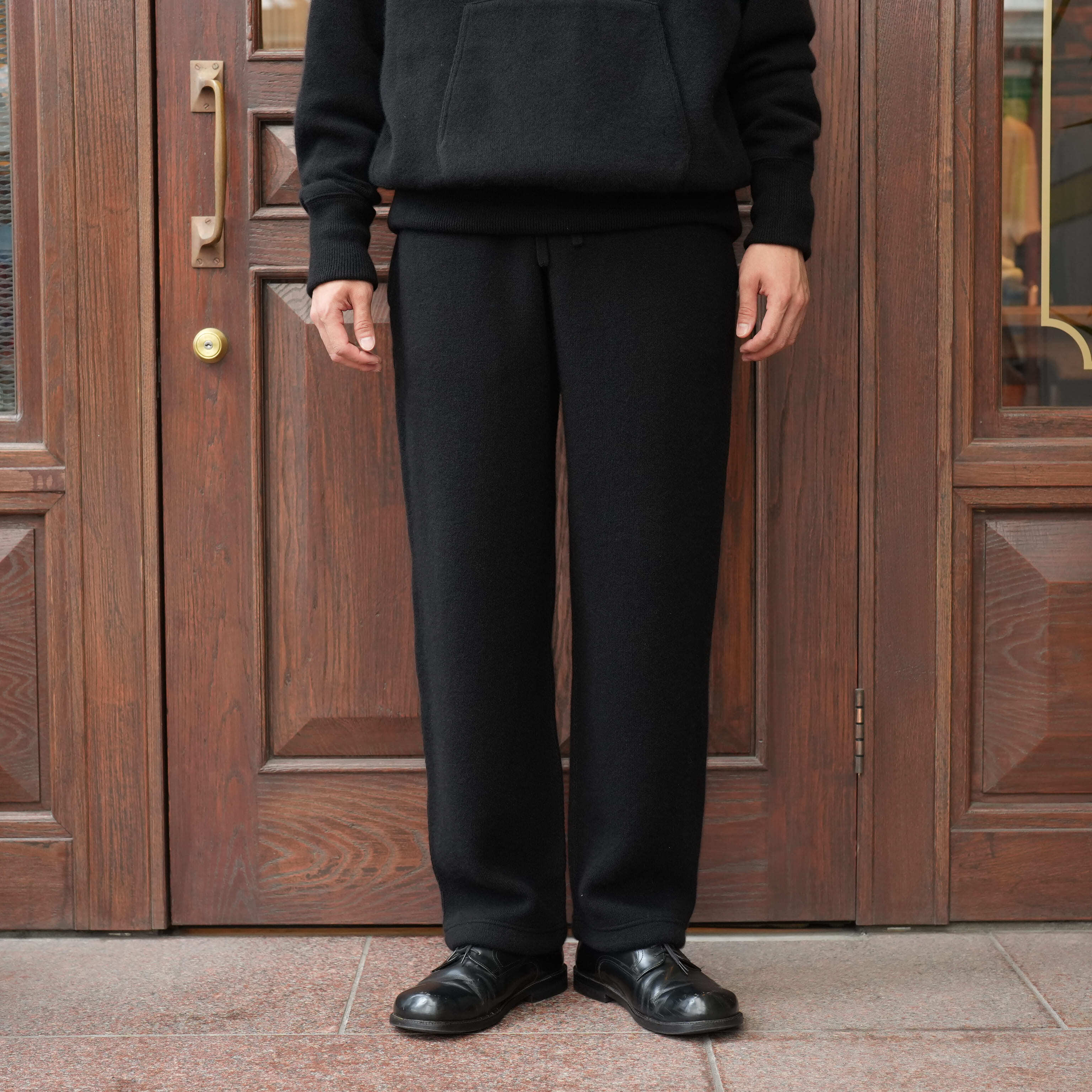 HERILL(へリル) 26AW "Goldencash Sweatpants" -Black-