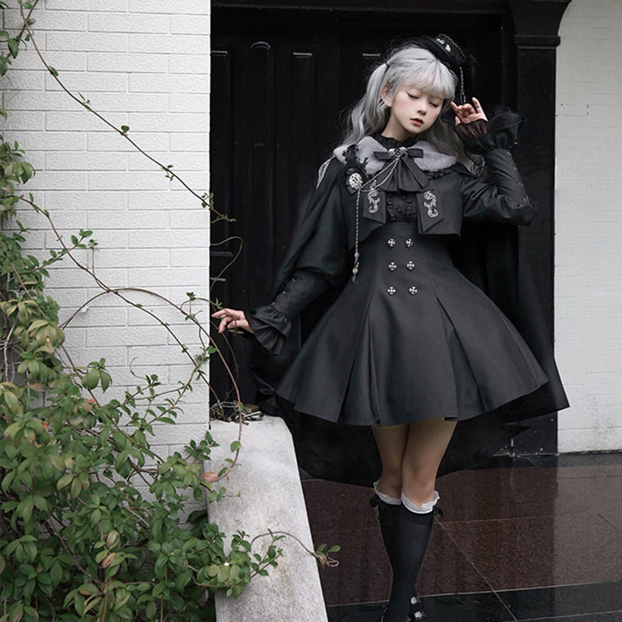 予約商品 ゴスロリ 暗夜執事 マント 羽織 ALICEGIRL ダークゴシック