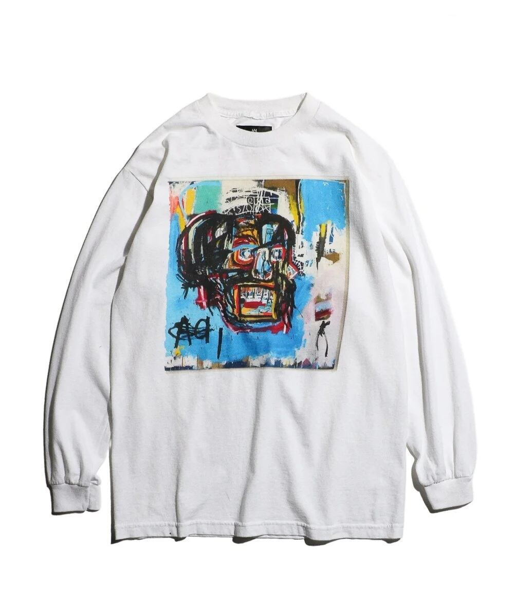 JEAN MICHEL BASQUIAT (ジャン=ミシェル・バスキア) - "UNTITLED" ART LS TEE ("アンタイトル"アートLSTシャツ) JM24S00400