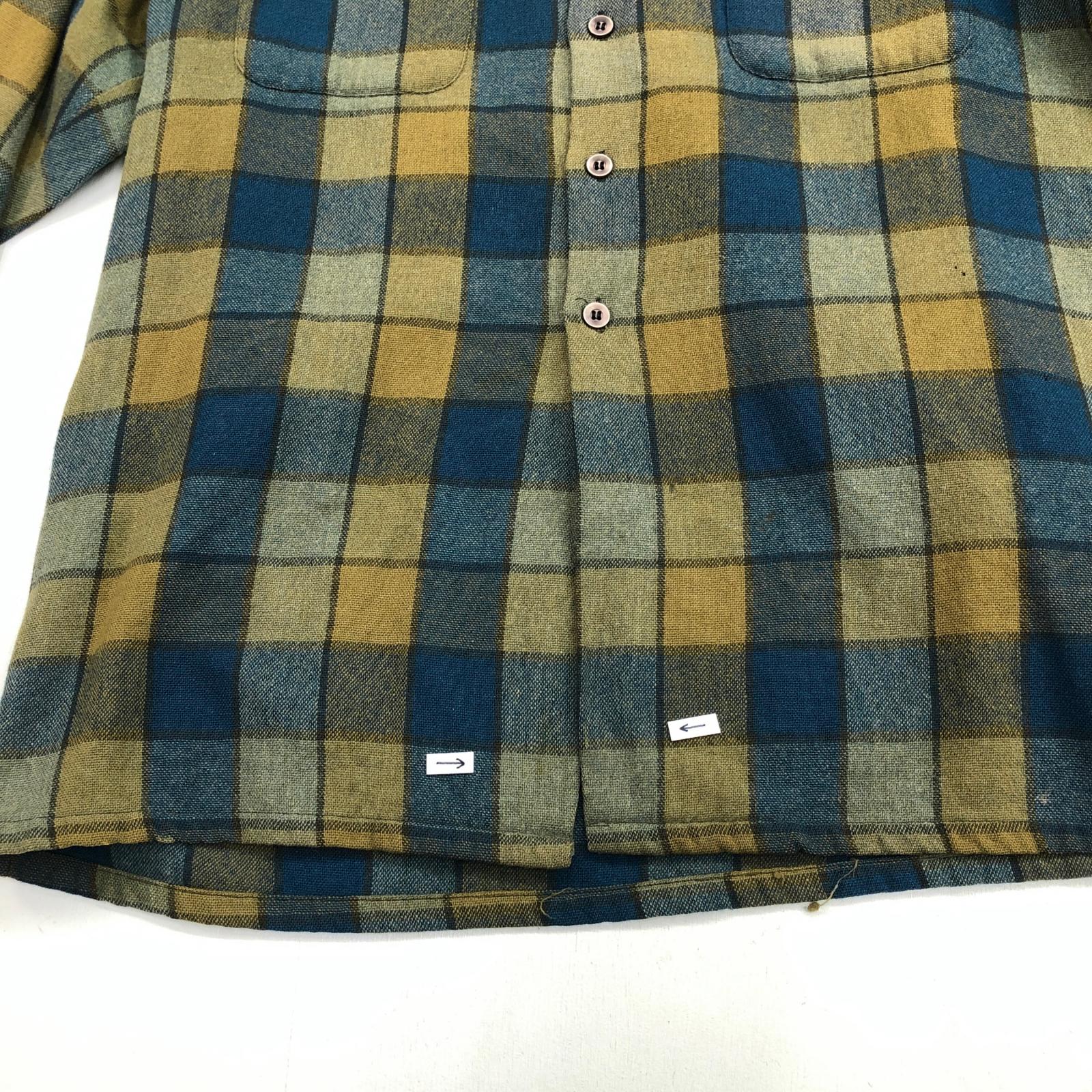 McGREGOR マクレガー 60- 70年代 チェック ウールシャツ XL 表記 タグ