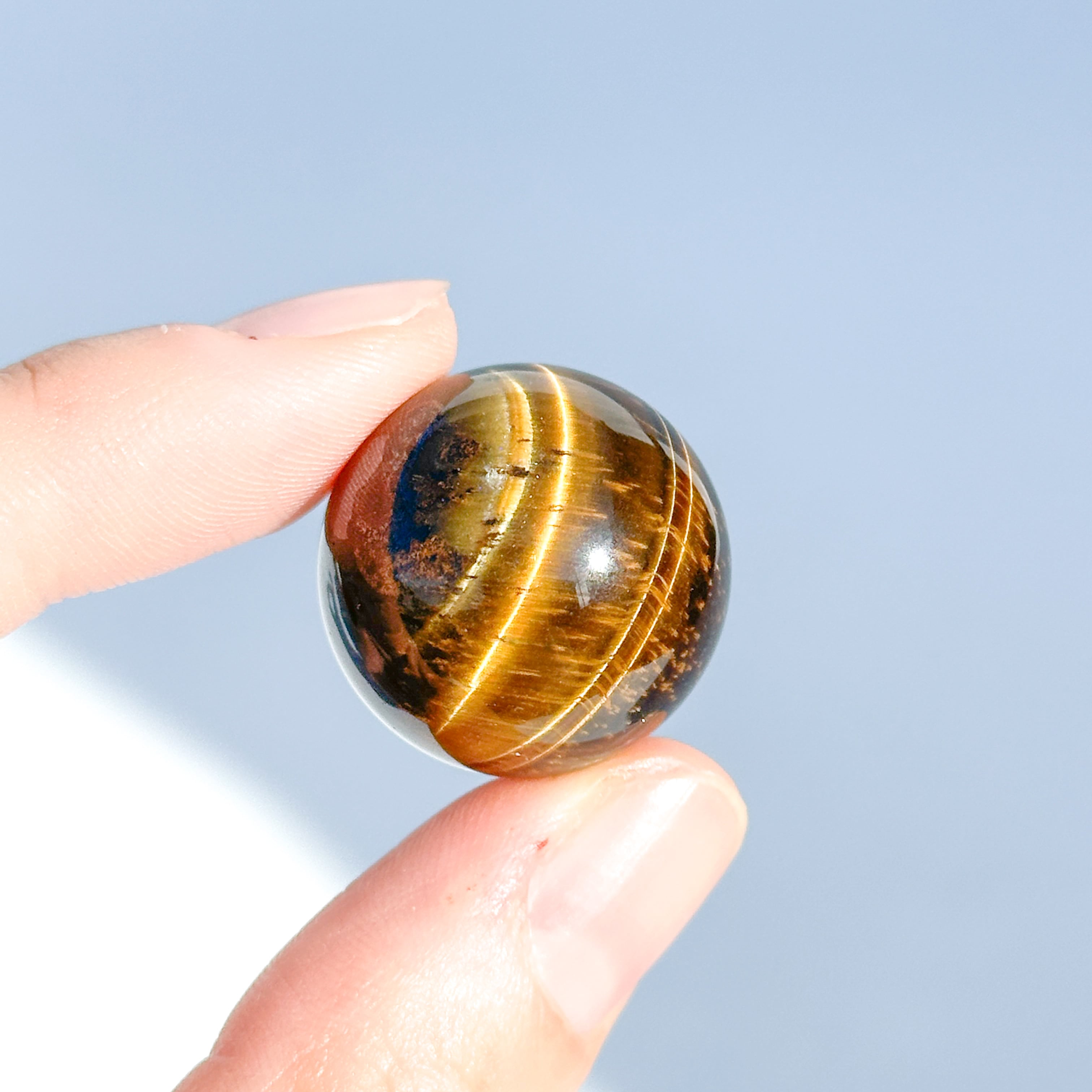 タイガーアイ スフィア（丸玉）62◇ Tiger's eye ◇天然石・鉱物