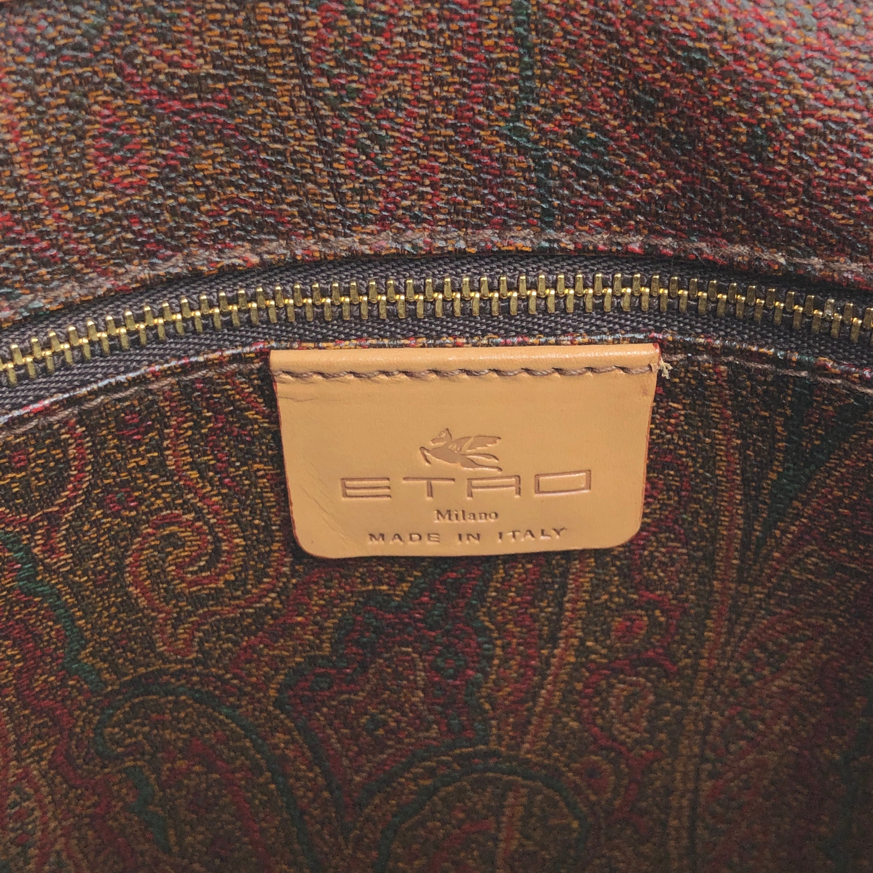 ETRO エトロ ペイズリー ボストンバッグ ハンドバッグ 旅行バッグ