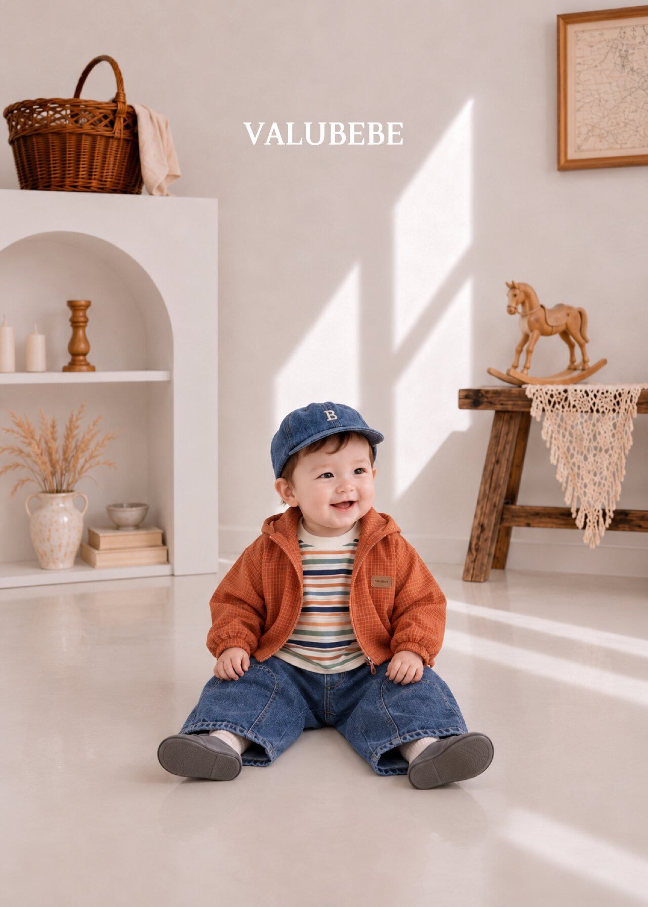 送料無料【予約】/ Bデニムキャップ / valubebe