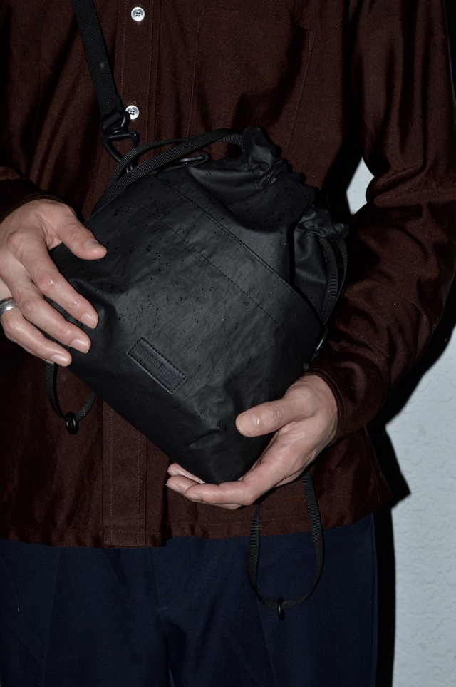 BAICYCLON BCL-158 CORDURA NYLON 2WAY DRAWSTRING BAG 100/210D CORDURA NYLON TWILL PU FACE COATING BAICYCLON by Bagjack バイシクロン 26AW 2WAY 巾着バッグ